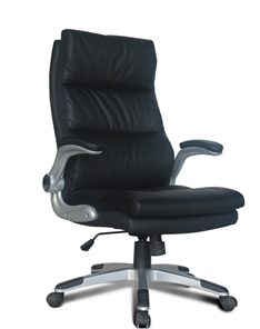 Кресло компьютерное BRABIX "Fregat EX-510", рециклированная кожа, черное, 530863 в Магадане - предосмотр