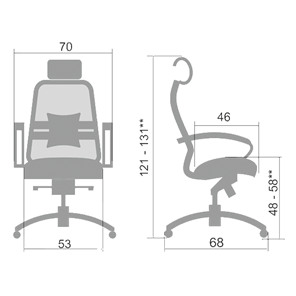 Офисное кресло Samurai SL-2.04, черный плюс в Магадане - предосмотр 1