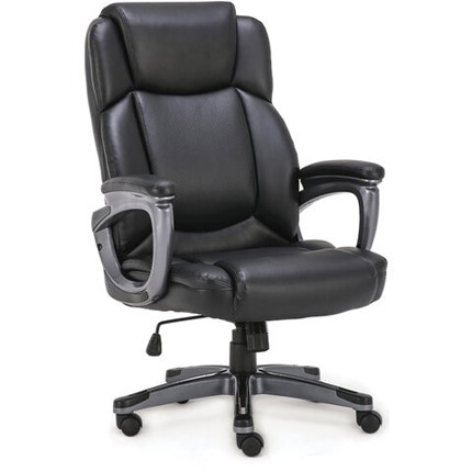 Офисное кресло Brabix Premium Favorite EX-577 (пружинный блок, рециклированная кожа, черное) 531934 в Магадане - изображение