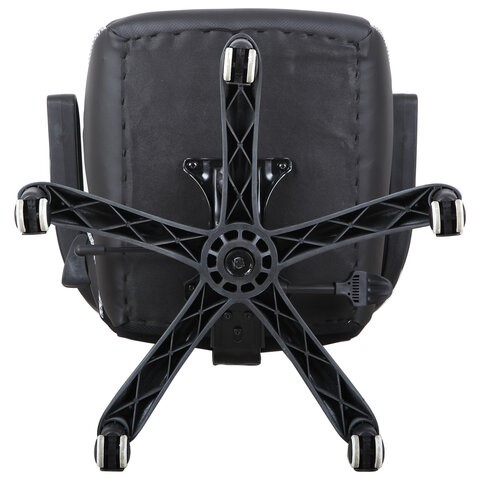 Кресло компьютерное Brabix Techno Pro GM-003 (экокожа, черное/серое, вставки серые) в Магадане - изображение 6