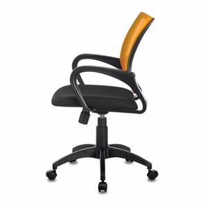 Компьютерное кресло Brabix Fly MG-396 (с подлокотниками, сетка, оранжевое/черное) в Магадане - предосмотр 3