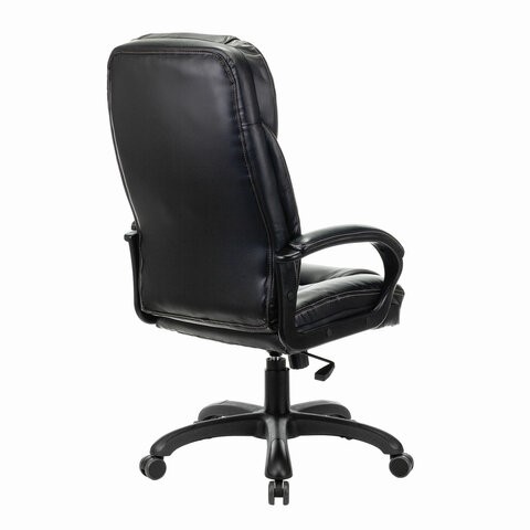 Кресло Brabix Premium Nord EX-590 (черный пластик, экокожа, черное) 532097 в Магадане - изображение 3