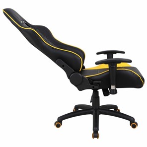 Кресло компьютерное Brabix GT Master GM-110 (две подушки, экокожа, черное/желтое) в Магадане - предосмотр 4