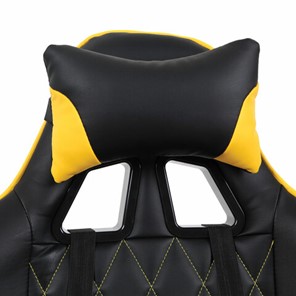 Кресло компьютерное Brabix GT Master GM-110 (две подушки, экокожа, черное/желтое) в Магадане - предосмотр 5