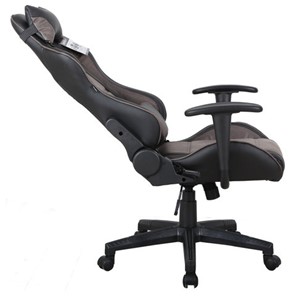 Компьютерное кресло Brabix GT Racer GM-100 (две подушки, ткань, экокожа, черное/коричневое) 531819 в Магадане - предосмотр 2