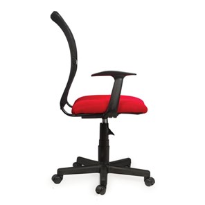 Компьютерное кресло Brabix Spring MG-307 (с подлокотниками, комбинированное красное/черное TW) в Магадане - предосмотр 1