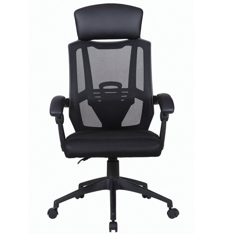 Компьютерное кресло Brabix Nexus ER-401 (с подлокотниками, черное) 531835 в Магадане - изображение 2