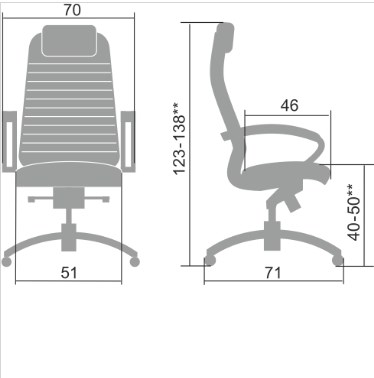 Офисное кресло Samurai KL-1.041 темно-бордовый в Магадане - изображение 1