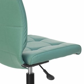 Кресло офисное Brabix Stream MG-314 (без подлокотников, пятилучие серебристое, экокожа, серо-голубое) в Магадане - предосмотр 5