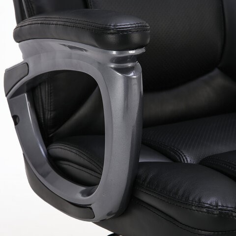 Офисное кресло Brabix Premium Favorite EX-577 (пружинный блок, рециклированная кожа, черное) 531934 в Магадане - изображение 9