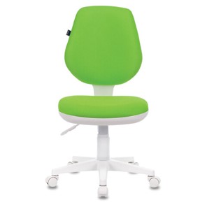 Кресло офисное Brabix Fancy MG-201W (без подлокотников, пластик белый, салатовое) в Магадане - предосмотр 1