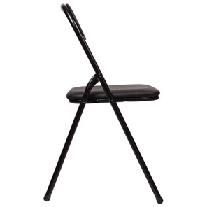 Офисный стул складной Brabix Golf CF-007 (черный каркас, кожзам черный) в Магадане - предосмотр 2