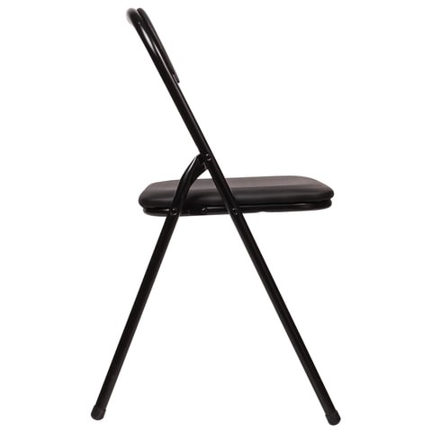 Офисный стул складной Brabix Golf CF-007 (черный каркас, кожзам черный) в Магадане - изображение 2