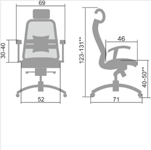 Офисное кресло Samurai S-3.04, черный плюс в Магадане - предосмотр 4