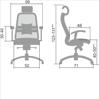 Офисное кресло Samurai S-3.04, черный плюс в Магадане - изображение 4