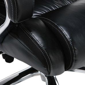 Кресло компьютерное Brabix Premium Status HD-003 (рециклированная кожа, хром, черное) в Магадане - предосмотр 9