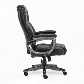 Офисное кресло Brabix Premium Favorite EX-577 (пружинный блок, рециклированная кожа, черное) 531934 в Магадане - предосмотр 1