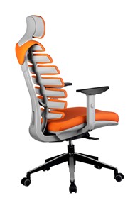 Компьютерное кресло Riva Chair SHARK (Оранжевый/серый) в Магадане - предосмотр 3