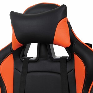 Кресло офисное Brabix GT Racer GM-100 (две подушки, экокожа, черное/оранжевое) в Магадане - предосмотр 5