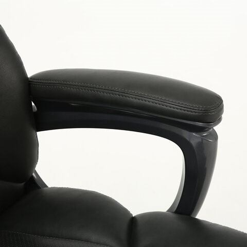Кресло компьютерное Brabix Premium Favorite EX-577 (пружинный блок, рециклированная кожа, серое) 531935 в Магадане - изображение 10