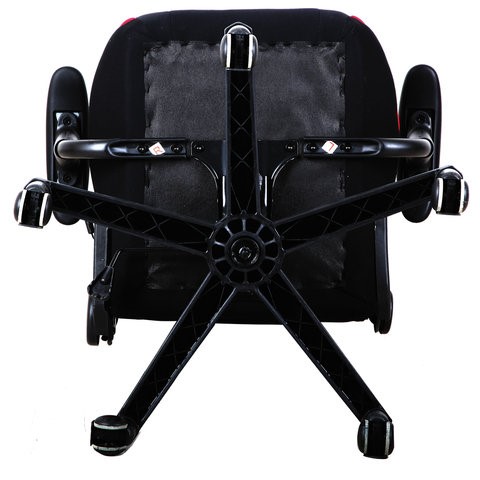 Офисное кресло Brabix GT Racer GM-100 (подушка, ткань, черное/красное) 531820 в Магадане - изображение 6