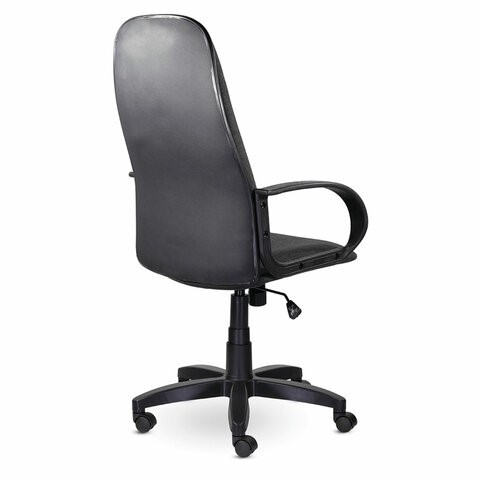 Офисное кресло Brabix Praktik EX-279 (ткань/кожзам, серое) в Магадане - изображение 3