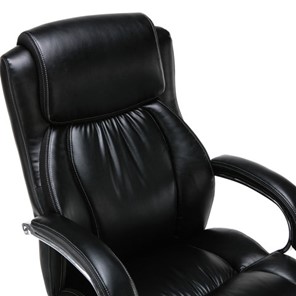 Кресло компьютерное Brabix Premium Status HD-003 (рециклированная кожа, хром, черное) в Магадане - предосмотр 4