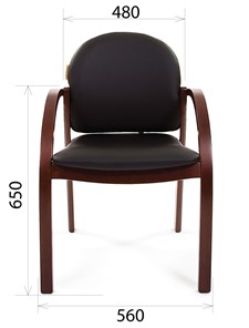 Кресло офисное CHAIRMAN 659 Экокожа черная в Магадане - предосмотр 1