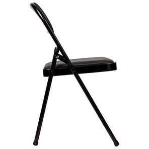Офисный стул складной Brabix Golf Plus CF-003 Комфорт (черный каркас, кожзам черный) в Магадане - предосмотр 2