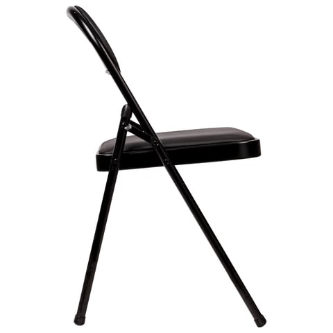 Офисный стул складной Brabix Golf Plus CF-003 Комфорт (черный каркас, кожзам черный) в Магадане - изображение 2
