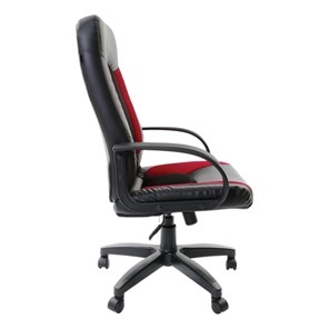 Офисное кресло Brabix Strike EX-525 (экокожа черная, ткань черная/бордовая, TW) в Магадане - предосмотр 2