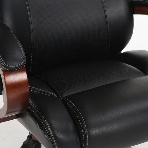 Кресло компьютерное Brabix Premium Magnum EX-701 (дерево, рециклированная кожа, черное) 531827 в Магадане - изображение 7