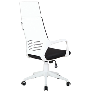 Кресло компьютерное Brabix Premium Prime EX-515 (пластик белый, ткань, черное) 531812 в Магадане - предосмотр 2