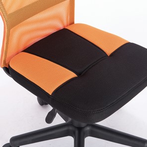 Кресло Brabix Smart MG-313 (без подлокотников, комбинированное, черное/оранжевое) в Магадане - предосмотр 6