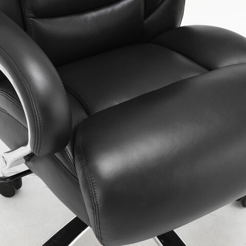 Кресло офисное Brabix Premium Pride HD-100 (натуральная кожа, черное) в Магадане - изображение 5