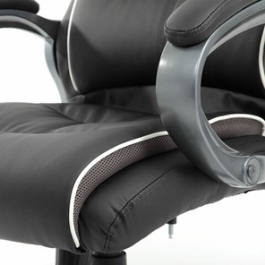 Кресло Brabix Premium Strong HD-009 (экокожа черная, ткань серая) 531945 в Магадане - предосмотр 9