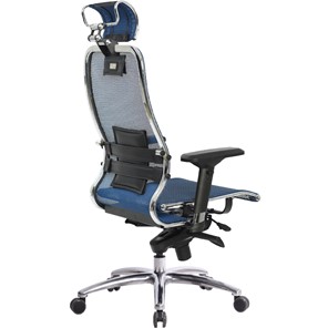 Кресло офисное Samurai S-3.04, синий в Магадане - предосмотр 3