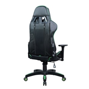 Кресло Brabix GT Carbon GM-120 (две подушки, экокожа, черное/зеленое) в Магадане - предосмотр 2
