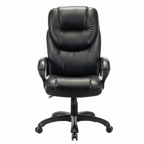 Кресло Brabix Premium Nord EX-590 (черный пластик, экокожа, черное) 532097 в Магадане - изображение 1