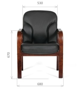 Кресло офисное CHAIRMAN 658 Натуральная кожа черный в Магадане - предосмотр 1