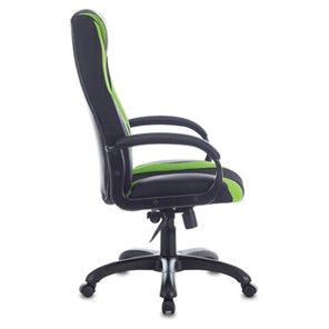 Компьютерное кресло Brabix Premium Rapid GM-102 (экокожа/ткань, черное/зеленое) в Магадане - предосмотр 1