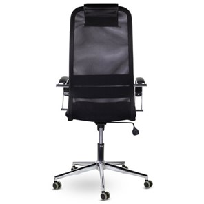 Кресло Brabix Premium Pilot EX-610 CH (хром, ткань-сетка, черное) 532417 в Магадане - предосмотр 4