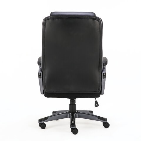 Офисное кресло Brabix Premium Favorite EX-577 (пружинный блок, рециклированная кожа, черное) 531934 в Магадане - изображение 4