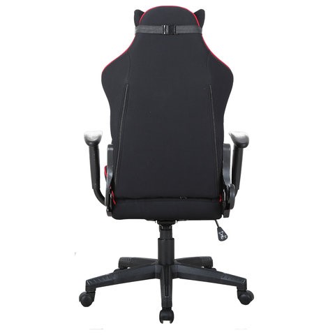Офисное кресло Brabix GT Racer GM-100 (подушка, ткань, черное/красное) 531820 в Магадане - изображение 5