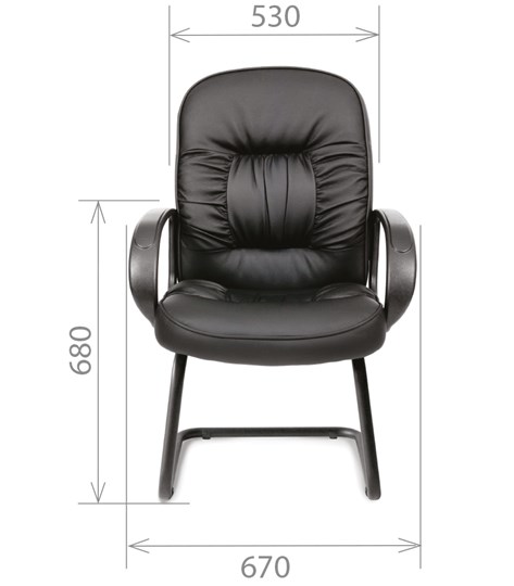 Кресло CHAIRMAN 416V экокожа черная в Магадане - изображение 1