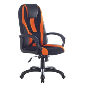 Компьютерное кресло Brabix Premium Rapid GM-102 (экокожа/ткань, черно/оранжевое) в Магадане - предосмотр 3