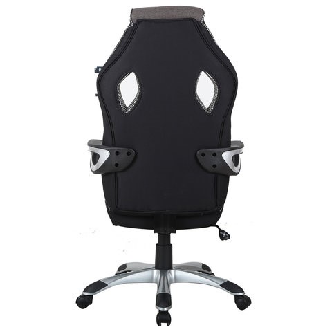 Компьютерное кресло Brabix Techno GM-002 (ткань, черное/серое, вставки белые) в Магадане - изображение 3