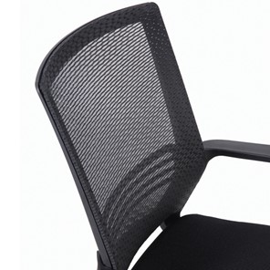 Кресло компьютерное Brabix Daily MG-317 (с подлокотниками, хром, черное) 531833 в Магадане - предосмотр 3