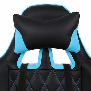 Кресло компьютерное Brabix GT Master GM-110 (две подушки, экокожа, черное/голубое) 531928 в Магадане - предосмотр 5