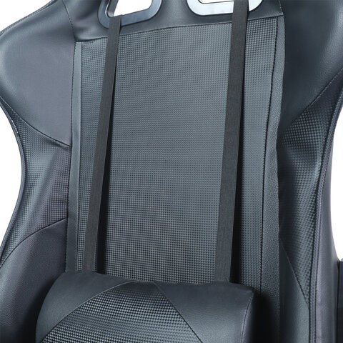 Кресло офисное Brabix GT Carbon GM-115 (две подушки, экокожа, черное) в Магадане - изображение 6